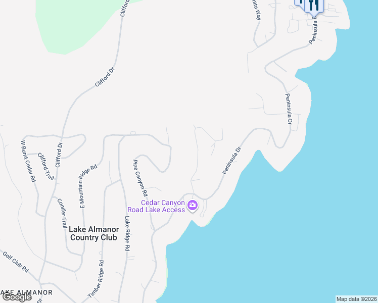 map of restaurants, bars, coffee shops, grocery stores, and more near 631 Cedar Canyon Road in Westwood