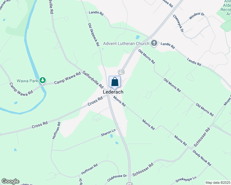 map of restaurants, bars, coffee shops, grocery stores, and more near in Lederach