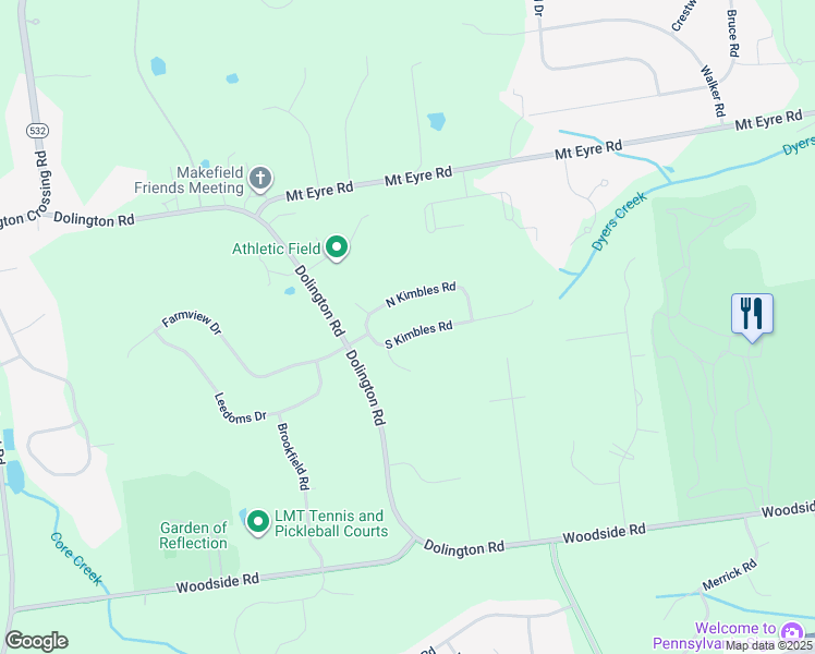 map of restaurants, bars, coffee shops, grocery stores, and more near 1084 South Kimbles Road in Morrisville