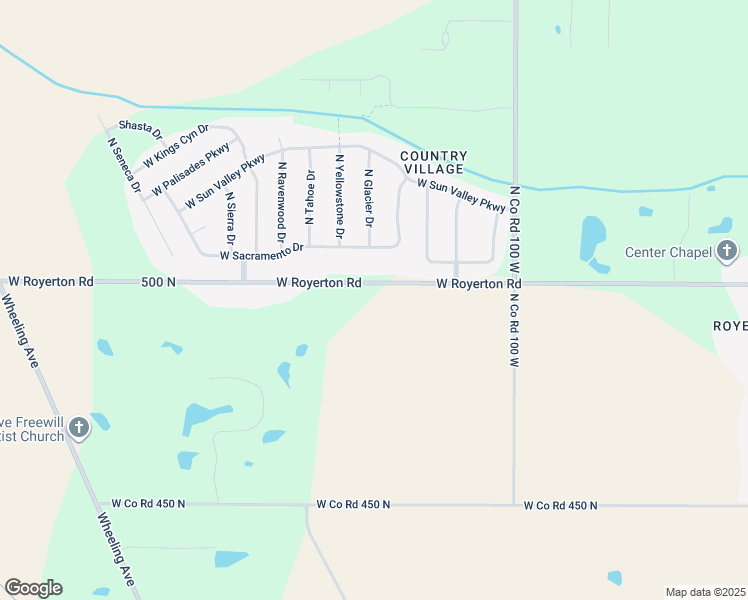 map of restaurants, bars, coffee shops, grocery stores, and more near 2013 West Royerton Road in Muncie