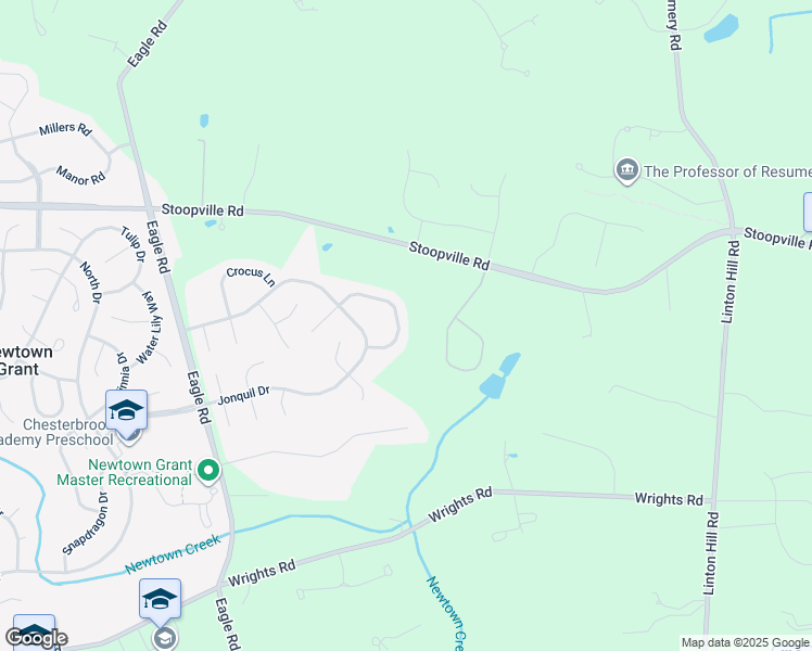 map of restaurants, bars, coffee shops, grocery stores, and more near 16 Amaryllis Lane in Newtown