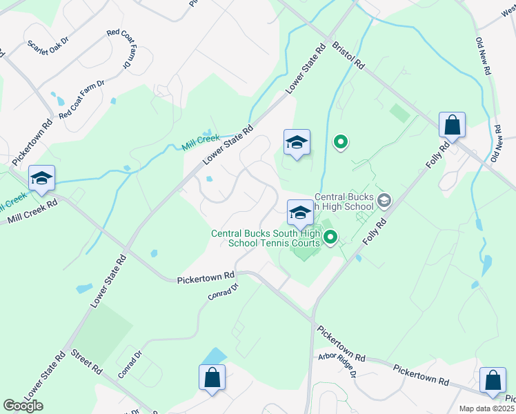 map of restaurants, bars, coffee shops, grocery stores, and more near 239 Snapdragon Street in Warrington