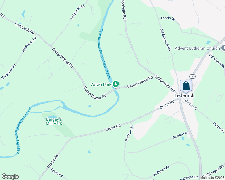 map of restaurants, bars, coffee shops, grocery stores, and more near Camp Wawa Road in Fruitville
