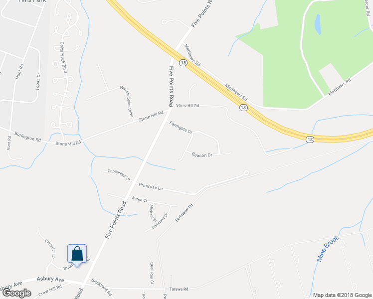 map of restaurants, bars, coffee shops, grocery stores, and more near 13 Darien Court in Colts Neck