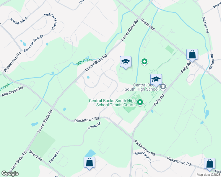 map of restaurants, bars, coffee shops, grocery stores, and more near 239 Snapdragon Street in Warrington