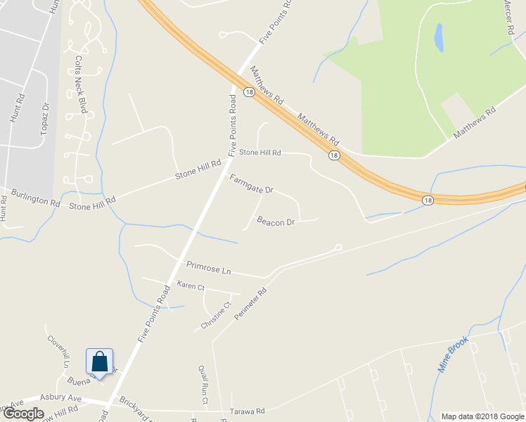 map of restaurants, bars, coffee shops, grocery stores, and more near 7 Darien Ct in Colts Neck