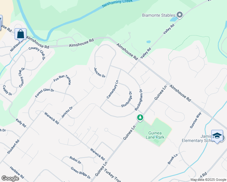 map of restaurants, bars, coffee shops, grocery stores, and more near 2104 Tarra Circle in Jamison