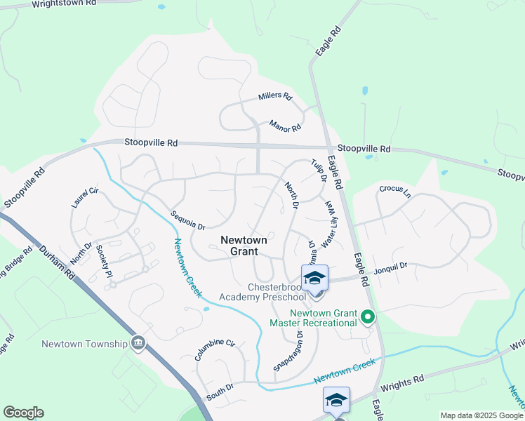 map of restaurants, bars, coffee shops, grocery stores, and more near 213 Mulberry Place in Newtown