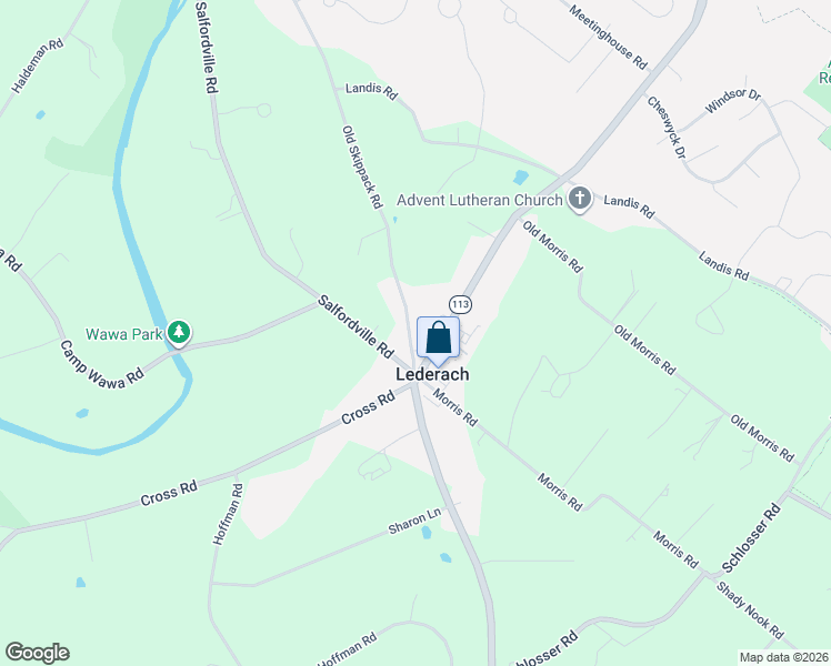 map of restaurants, bars, coffee shops, grocery stores, and more near 519 Old Skippack Road in Montgomery County