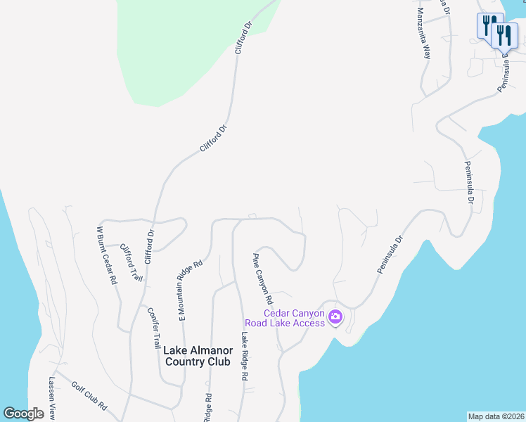 map of restaurants, bars, coffee shops, grocery stores, and more near 617 E Mountain Ridge Rd in Westwood