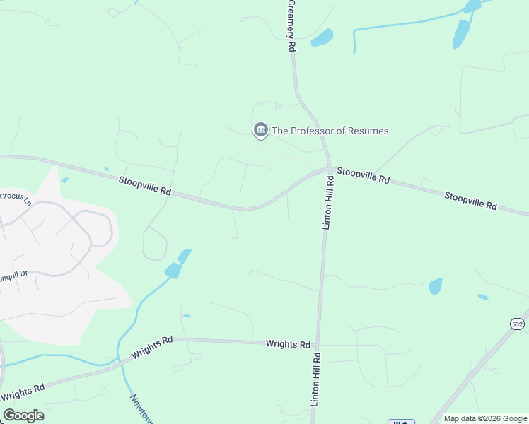 map of restaurants, bars, coffee shops, grocery stores, and more near 361 Stoopville Road in Newtown