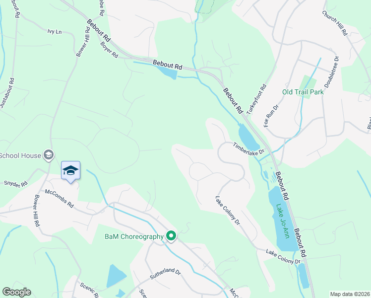 map of restaurants, bars, coffee shops, grocery stores, and more near 104 Timber Oak Court in Venetia