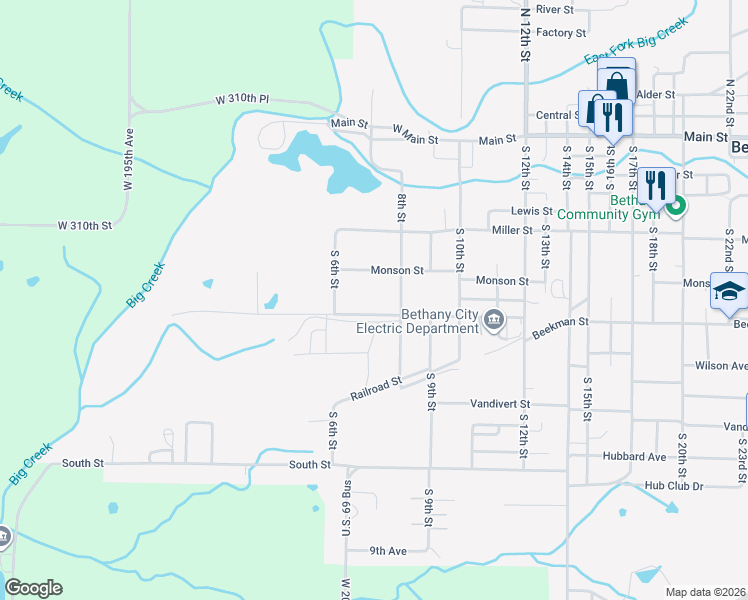 map of restaurants, bars, coffee shops, grocery stores, and more near 763-765 Beekman Street in Bethany