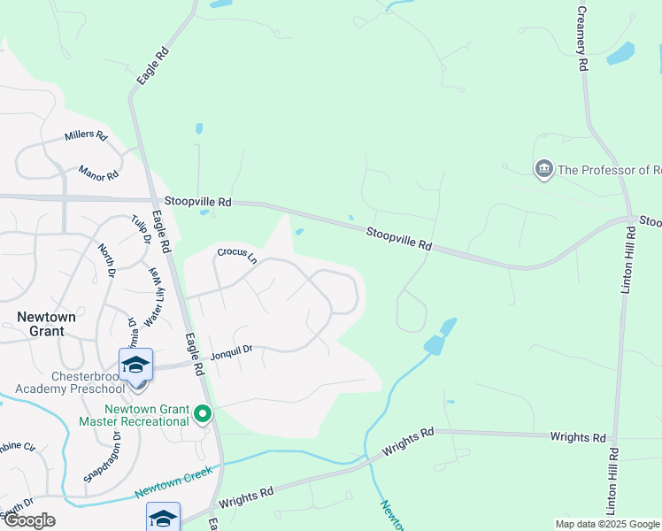 map of restaurants, bars, coffee shops, grocery stores, and more near 32 Amaryllis Lane in Newtown