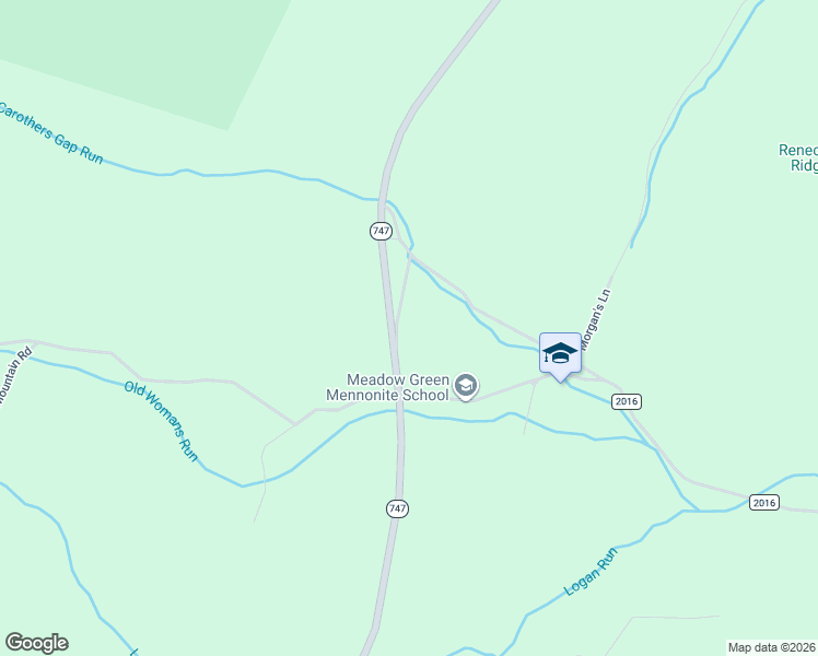 map of restaurants, bars, coffee shops, grocery stores, and more near Highway 747 in Shirleysburg