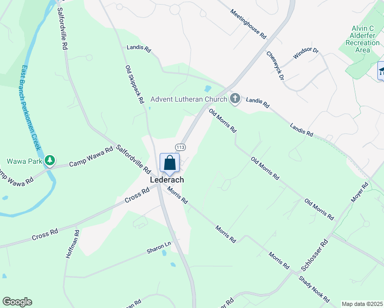 map of restaurants, bars, coffee shops, grocery stores, and more near 650 Harleysville Pike in Harleysville