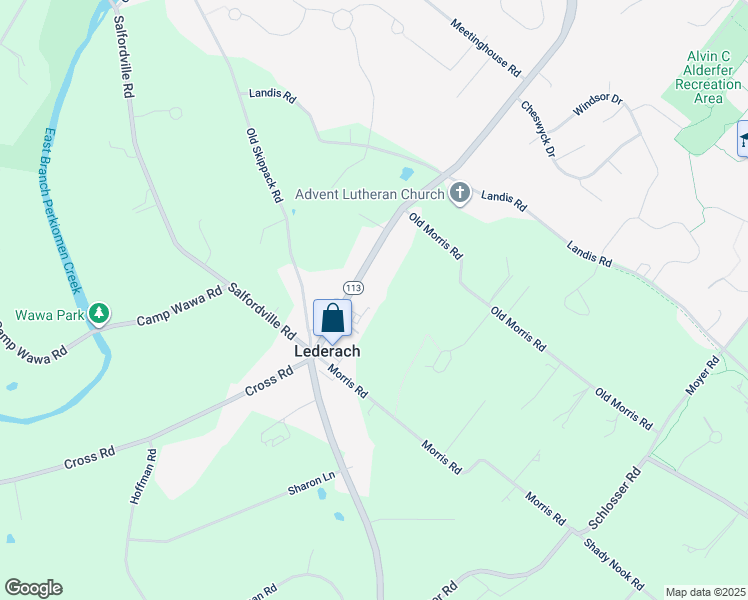 map of restaurants, bars, coffee shops, grocery stores, and more near 650 Harleysville Pike in Harleysville