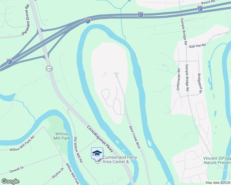 map of restaurants, bars, coffee shops, grocery stores, and more near 20 Redbud Drive in Mechanicsburg