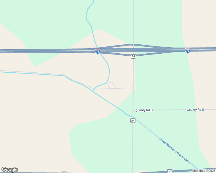 map of restaurants, bars, coffee shops, grocery stores, and more near 18181 County Road 24 in Brush