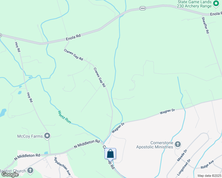 map of restaurants, bars, coffee shops, grocery stores, and more near 861 Cranes Gap Road in Carlisle