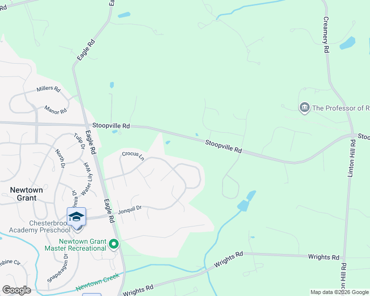 map of restaurants, bars, coffee shops, grocery stores, and more near 271 Stoopville Road in Newtown