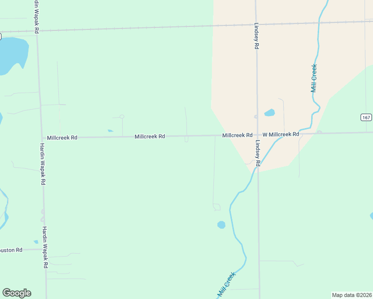 map of restaurants, bars, coffee shops, grocery stores, and more near 10620 Millcreek Road in Sidney