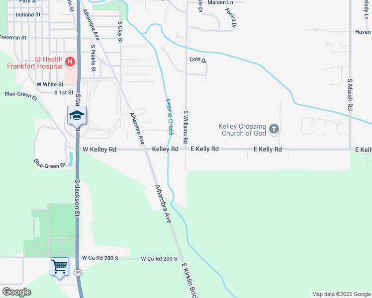 map of restaurants, bars, coffee shops, grocery stores, and more near 956 W Kelley Rd in Frankfort