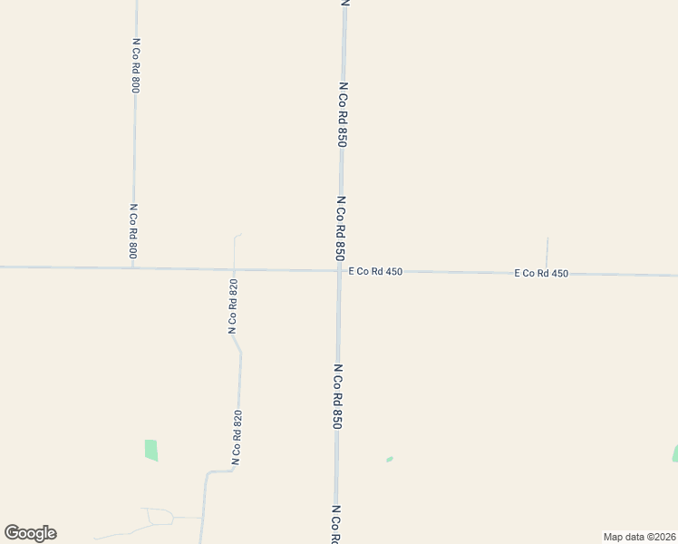 map of restaurants, bars, coffee shops, grocery stores, and more near 450 North Co Road 850 in Sutter