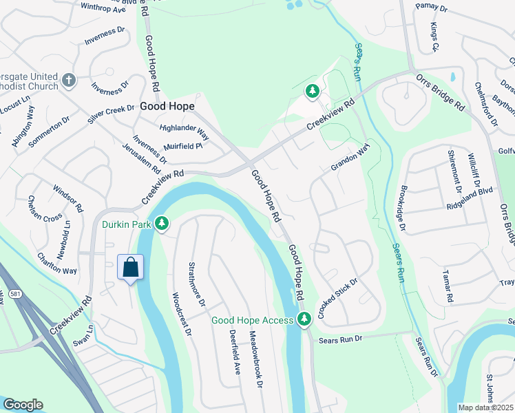 map of restaurants, bars, coffee shops, grocery stores, and more near 1000 Mill Road in Mechanicsburg