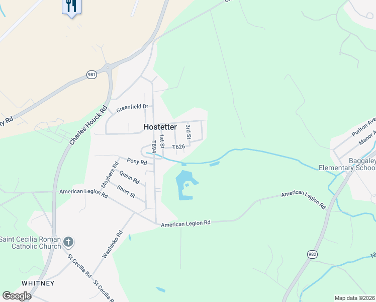 map of restaurants, bars, coffee shops, grocery stores, and more near 227 East 2nd Avenue in Latrobe