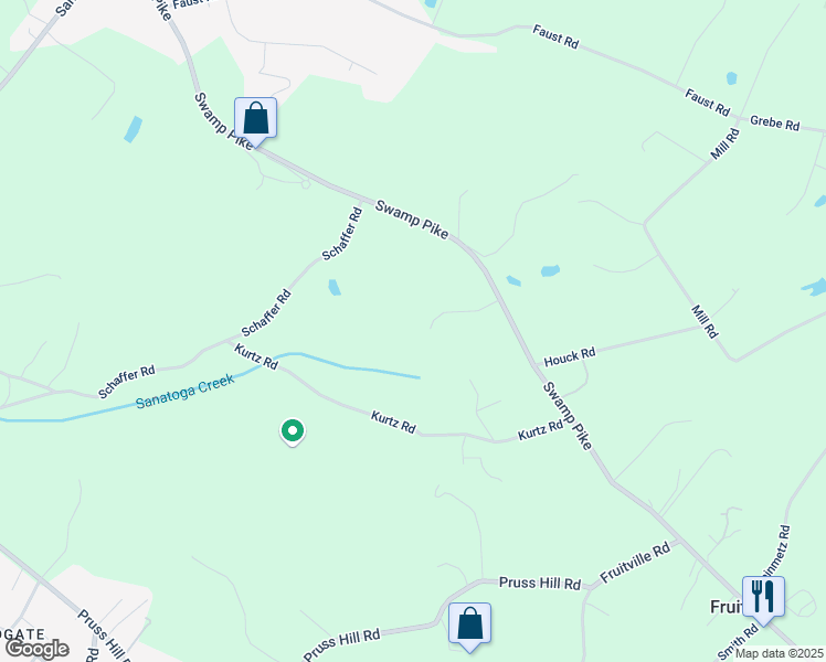map of restaurants, bars, coffee shops, grocery stores, and more near 19 Forest Glen Drive in Pottstown