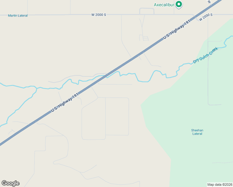map of restaurants, bars, coffee shops, grocery stores, and more near 2640 West 2600 South in Roosevelt