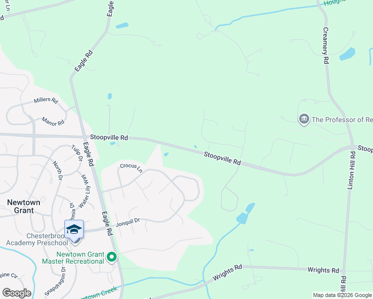 map of restaurants, bars, coffee shops, grocery stores, and more near 271 Stoopville Road in Newtown