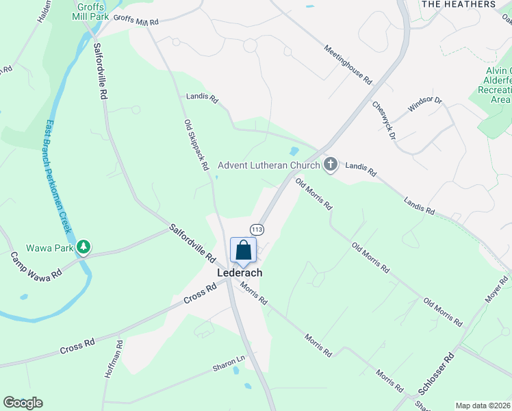 map of restaurants, bars, coffee shops, grocery stores, and more near 651 Harleysville Pike in Montgomery County
