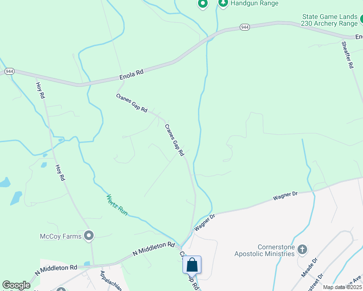 map of restaurants, bars, coffee shops, grocery stores, and more near 861 Cranes Gap Road in Carlisle