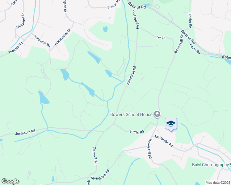 map of restaurants, bars, coffee shops, grocery stores, and more near 504 Villa Dr in Venetia