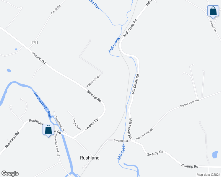 map of restaurants, bars, coffee shops, grocery stores, and more near 1158 Swamp Road in Furlong