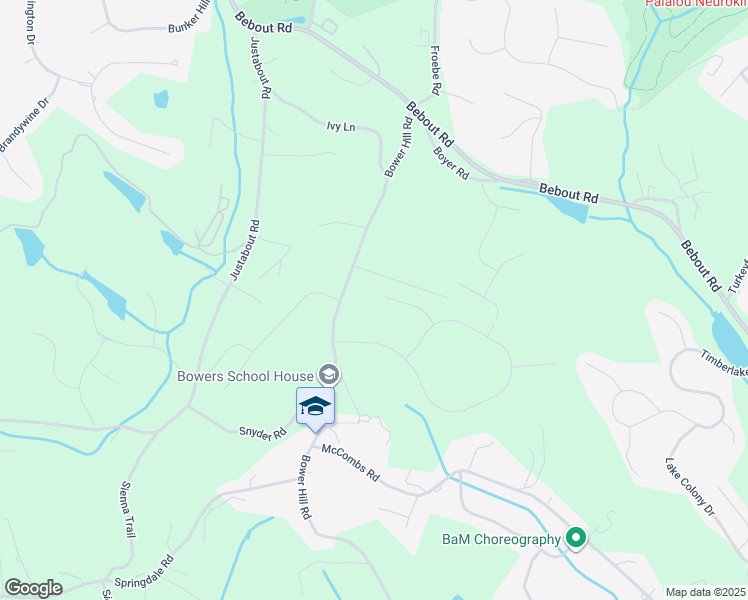 map of restaurants, bars, coffee shops, grocery stores, and more near 600 Bower Hill Road in Venetia