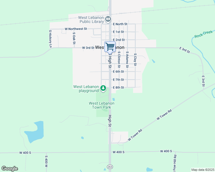 map of restaurants, bars, coffee shops, grocery stores, and more near 700-702 Old State Highway 63 in West Lebanon