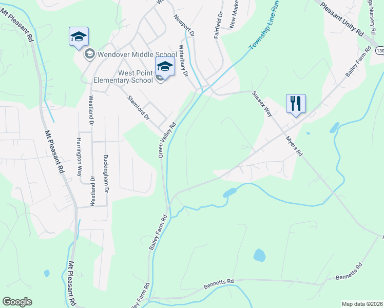 map of restaurants, bars, coffee shops, grocery stores, and more near 239 Sussex Way in Greensburg