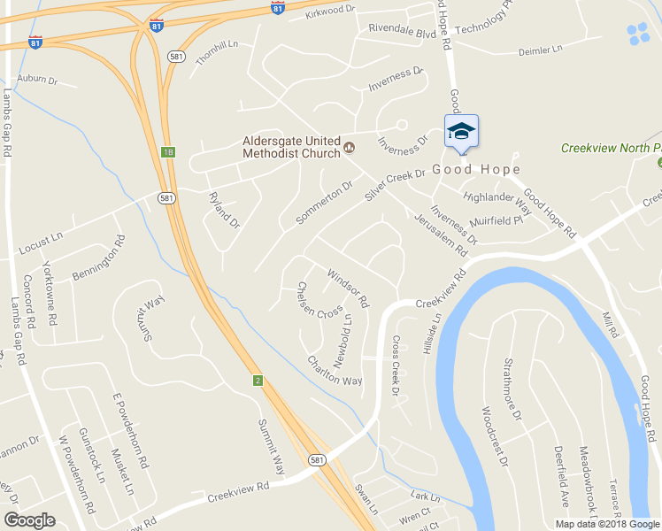 map of restaurants, bars, coffee shops, grocery stores, and more near 1240 Windsor Road in Mechanicsburg