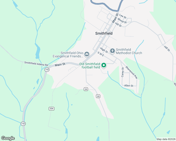 map of restaurants, bars, coffee shops, grocery stores, and more near 116 Maple Avenue in Mingo Junction