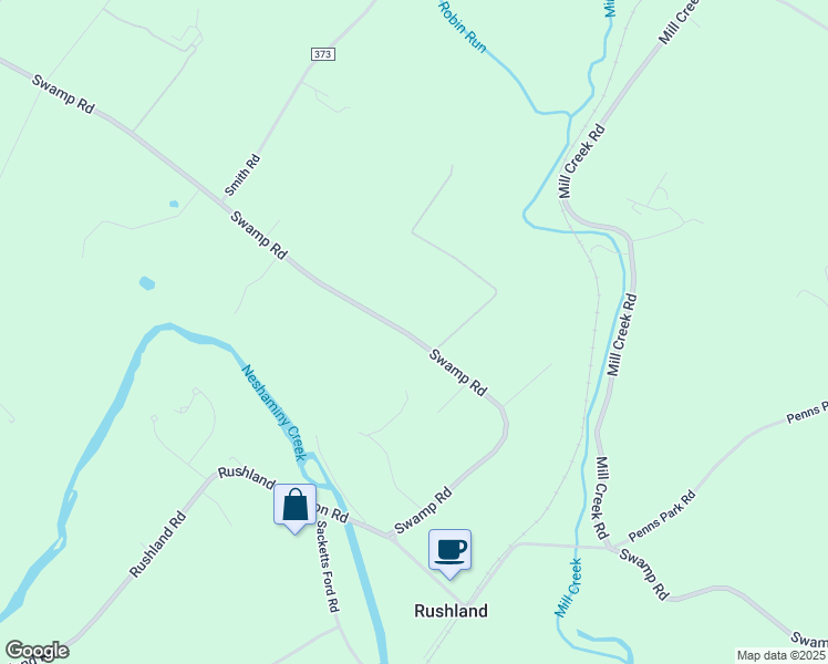 map of restaurants, bars, coffee shops, grocery stores, and more near 1182 Swamp Road in Furlong