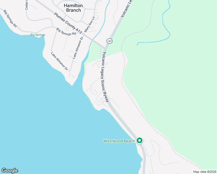 map of restaurants, bars, coffee shops, grocery stores, and more near 7400 California 147 in East Shore
