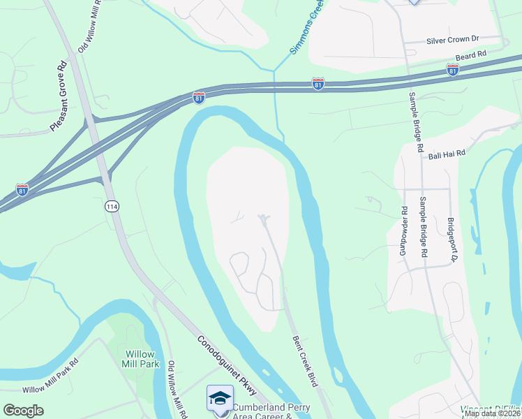 map of restaurants, bars, coffee shops, grocery stores, and more near 100 Georgetown Road in Mechanicsburg