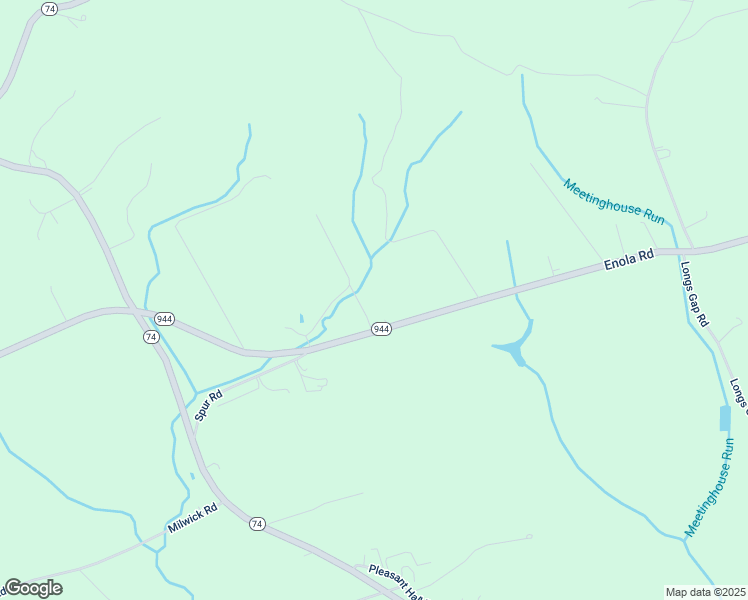 map of restaurants, bars, coffee shops, grocery stores, and more near 2370 Enola Road in Carlisle