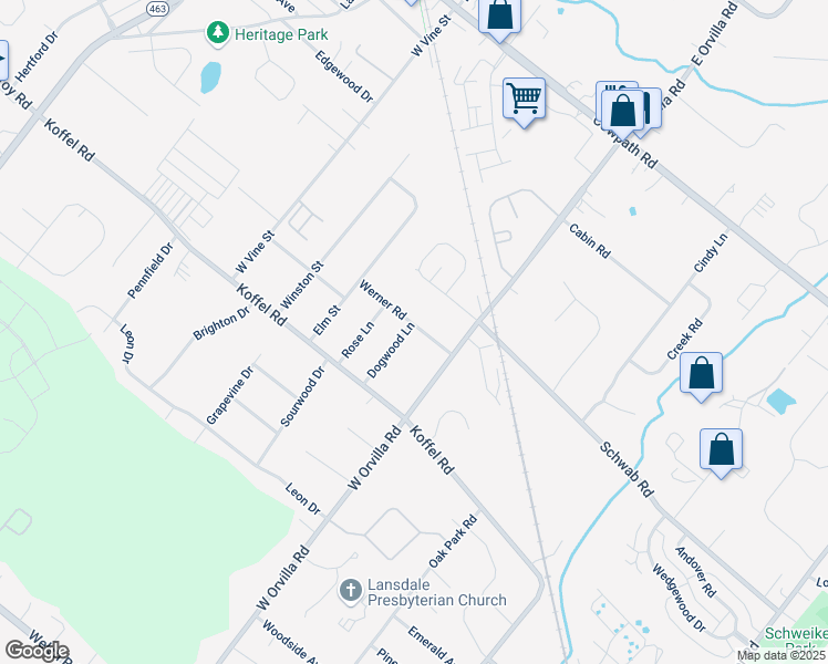 map of restaurants, bars, coffee shops, grocery stores, and more near 926 Dogwood Lane in Hatfield