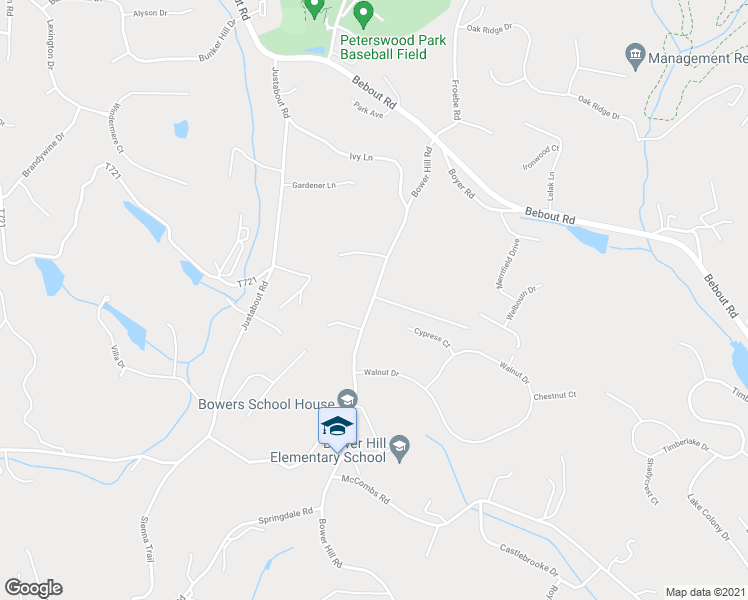 map of restaurants, bars, coffee shops, grocery stores, and more near 600 Bower Hill Road in Venetia