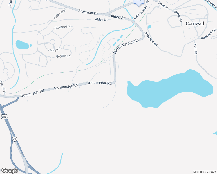 map of restaurants, bars, coffee shops, grocery stores, and more near 102 Ironmaster Road in Lebanon