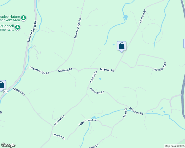 map of restaurants, bars, coffee shops, grocery stores, and more near 31 Imperial Drive in Reading